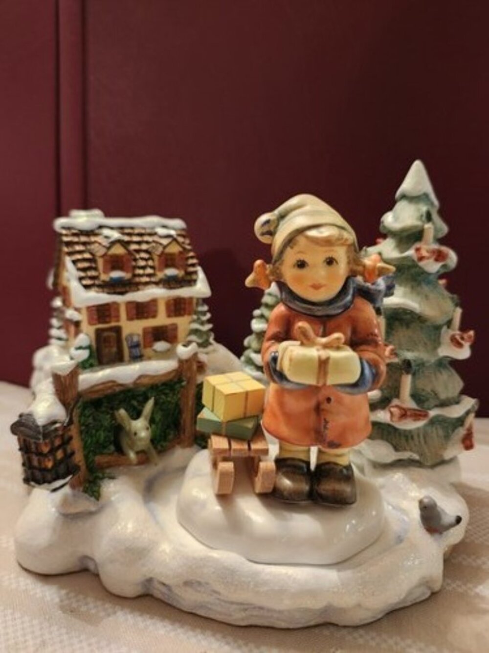 HUM 2026 2/0 "Good Tidings" TMK 8 & Mark 1083-D "Tidings of Joy" Hummelscape